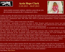 12. Aysia Hope Clark (11.05.2015 - 04.07.2015)