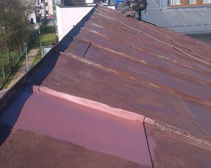Farba na dach Jotun Conseal.Dach przed renowacją.