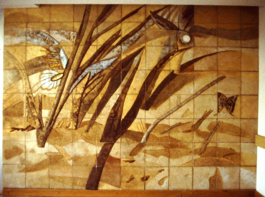 Ceramiczny relief 360x250cm, hol Oddziału Pediatrii Uniwersyteckiego Szpitala Klinicznego w Opolu, foto: M. Kupczak-Zajadacz