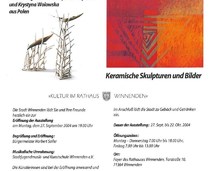 „Keramische Skulpturen und Bilder”- Rathaus Winnenden/Niemcy