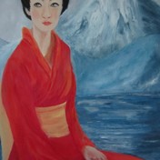 "Japonka " modelka Cleo olej70x50