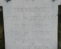Tablica nagrobna Sokolnickich. 2024