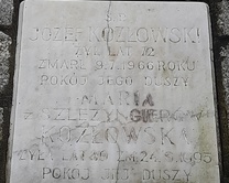 Tablica nagrobna Kozłowskich. 2024