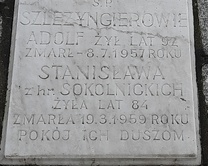 Tablica nagrobna Szlezyngierów. 2024