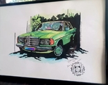 Grafika A4 - Mercedes Beczka /markery, farby akwarelowe /sold
