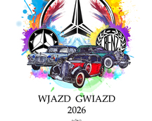 Kalendarz ze zbiorem grafik mercedesów