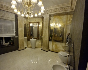 Lustra postarzane łazienka 