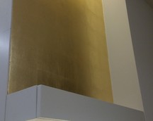 Ściana wnękowa pozłacana ręcznie szlagmetalem /imitacja złota/