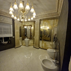 Lustra postarzane łazienka lock