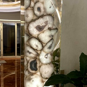 Lustra postarzane w komponowane w kamienny onyks Płock