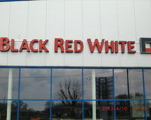 Black Red white