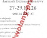 27,11,2026 WYJAZD ODWOŁANY - PRZEPRASZAMY