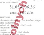 31,05,2026 BRAK WOLNYCH MIEJSC