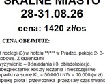 28,08,2026 Praga, Kutna Hora, Skalne Miasto