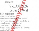 7,09,2026 WYJAZD ODWOŁANY, PRZEPRASZAMY