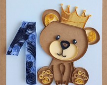 Nr 8 Kartki okolicznościowe wykonane metoda Quilling	cena 35 zł