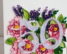Nr 2/4Kartki okolicznościowe wykonane metoda Quilling  16x16 cena  45 zł
