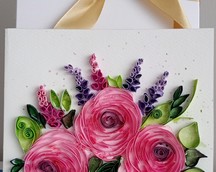 Kartki okolicznościowe    cena 40 zł               Quilling  16x16 cena  40 zł
