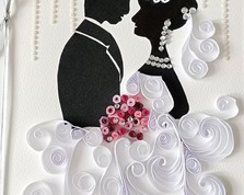 Nr 12 kartka okolicznościowa ..Quilling