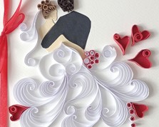 Nr 13 kartka okolicznościowa ..Quilling