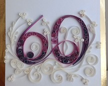 Nr 3/3 Kartki okolicznościowe wykonane metoda Quilling	cena 40zł