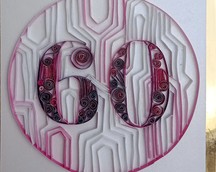 Nr 3/2 Kartki okolicznościowe wykonane metoda Quilling	cena 40 zł