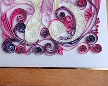 Nr 5/2 Kartki okolicznościowe wykonane metoda Quilling	cena 45 zł