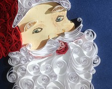 Nr 1 Kartki świąteczne  16x16 wykonana metoda Quilling