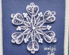 Nr 4 Kartki świąteczne  16x16 wykonana metoda Quilling