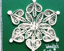 Nr 5 Kartki świąteczne  16x16 wykonana metoda Quilling