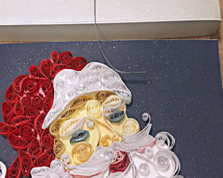 Nr 1 Kartki świąteczne  16x16 wykonana metoda Quilling 