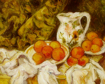 Martwa natura z jabłkami i pomarańczami - Paul Cezanne ( kopia)
