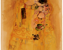 " Pocałunek " - Gustav Klimt (kopia)