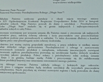 List gratulacyjny od Prezydenta RP Andrzeja Dudy