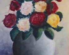 Bukiet róż, 45x35,15.10.2013r.