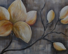 Gałąź magnolii, 60x80,19.12.2015r.