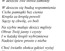 Deszczem
