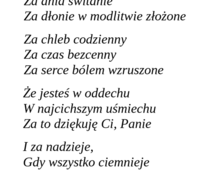 Dziękuję Ci Panie 