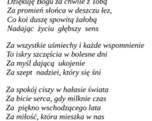 Dziękuję za 