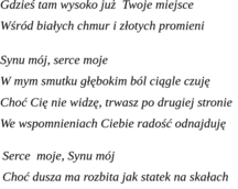Synu mój 