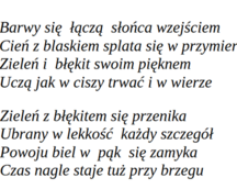 Błękit i zieleń 