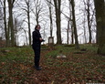 Eksploracja terenu cmentarza w Mierzynie