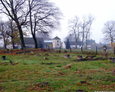 Ogólny widok na ewangelicką część cmentarza w Białej