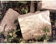 Sasino - pozostałości współczesnych płyt nagrobkowych