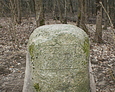 Kamień z datą 1851 - pamiątka po przejeździe Fryderyka Wilhelma IV