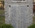 Pomnik poległych w czasie I wojny św. z parafii w Łebie