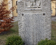 Pomnik poległych w czasie I wojny św. z parafii w Łebie