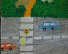 Wyróżnienie - Konkurs plastyczny "Bezpieczna droga do szkoły"