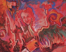 "Alicja w krainie czarów"; 2012r;  pastel; form.42 x 60 cm, sprzedane/ sold