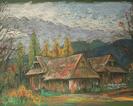 "Chałupy na Skibówkach-Zakopane";2010r;pastel, form.ok.45x65cm ; cena 1.200 zł 